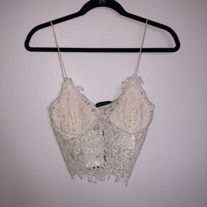 Zara lace crop top